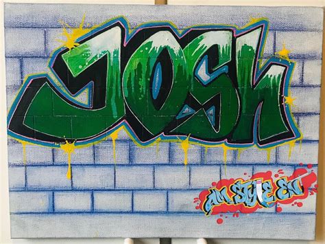 3d Graffiti Art Name Canvas This Makes A Great Collection To Any Art