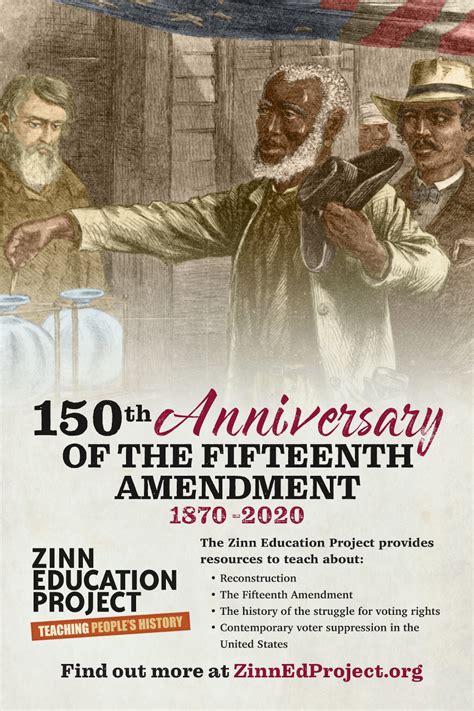 Campaign To Commemorate 150th Anniversary Of The 15th Amendment Laptrinhx News