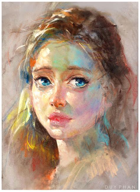 Oil Pastel Artists Portraits Adr Alpujarra