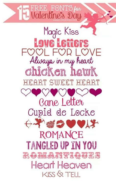 Hearts Valentine Font Scrapbook Fonts Fancy Fonts