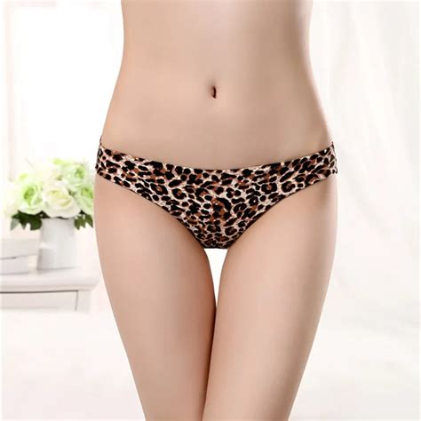 Leopard Pattern Panties Sexy Panty Lace Briefs Underwear Women Calcinha