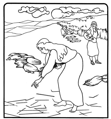 story of ruth coloring pages coloring pages