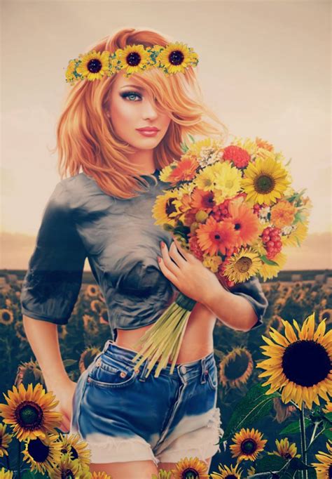 Sunflower Girl Wallpapers Top Free Sunflower Girl Backgrounds