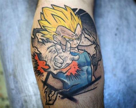 The popularity of the show has driven many to get dragon ball z tattoos, so much so that quite a few tattoo artists even specialize in dragon ball z tattoos. 40 Vegeta Tattoo Designs For Men - Dragon Ball Z Ink Ideas