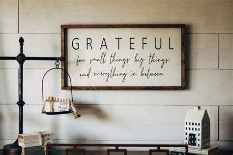 Grateful Sign Farmhouse Style Sign16x32 Sign Living Room Etsy