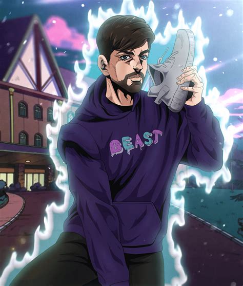 I Drew Mrbeast In Jojo Art Style I Hope For Your Support Rmrbeast