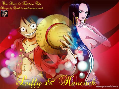 Wallpaper Luffy And Hancock Boa Hancock And Luffy Wallpaper By Cam
