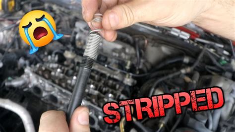How To Fix Stripped Head Bolt And Stud Holes Youtube