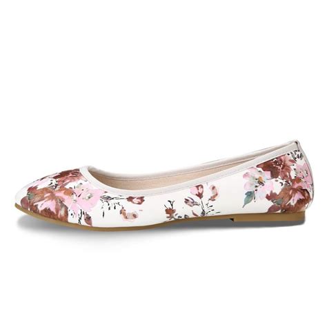 Classic Floral Flats Slip On Shoes For Women In 2020 Floral Flats