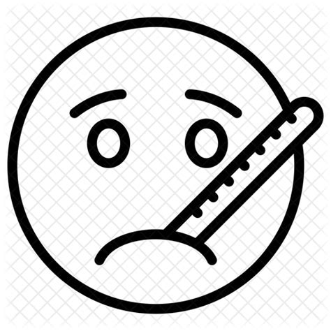 Sick Face Emoji Emoji Icon Download In Line Style