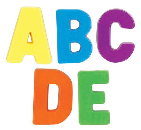 Multi Color Magnetic Letters Student Uppercase Set Of 36 Steps To
