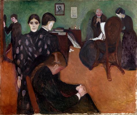Death In The Chamber Of The Sick Painting By Edvard Munch 1863 1944