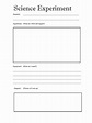 science experiment worksheet template