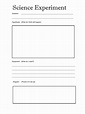Science Experiment Template 2011
