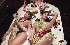 dinner served vogue hadid bella nude sexy italia fappening thefappening party pro