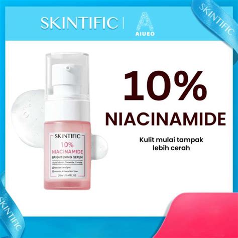 Jual Skintific Serum Niacinamide 10 Brightening Whitening Glowing Skin