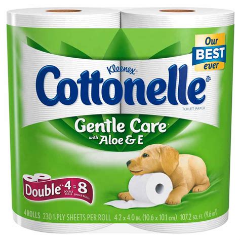 Cottonelle Gentle Care Toilet Paper With Aloe And E 12