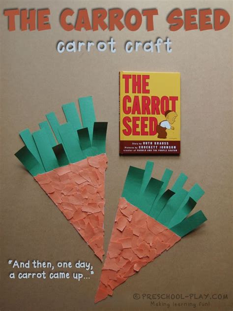 The Carrot Seed Carrot Craft Carrot Craft Seeds Preschool The