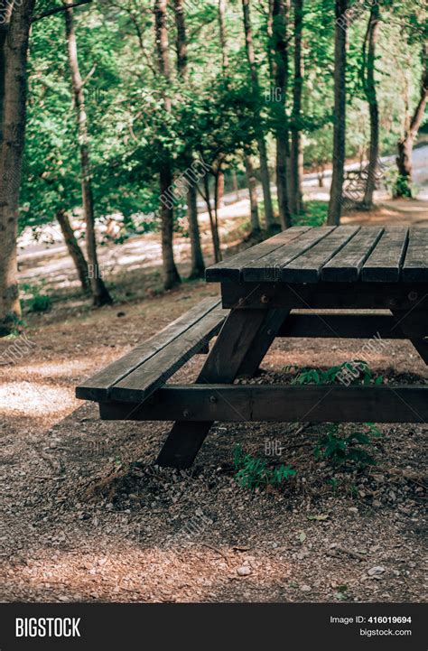 Picnic Table Park Image And Photo Free Trial Bigstock