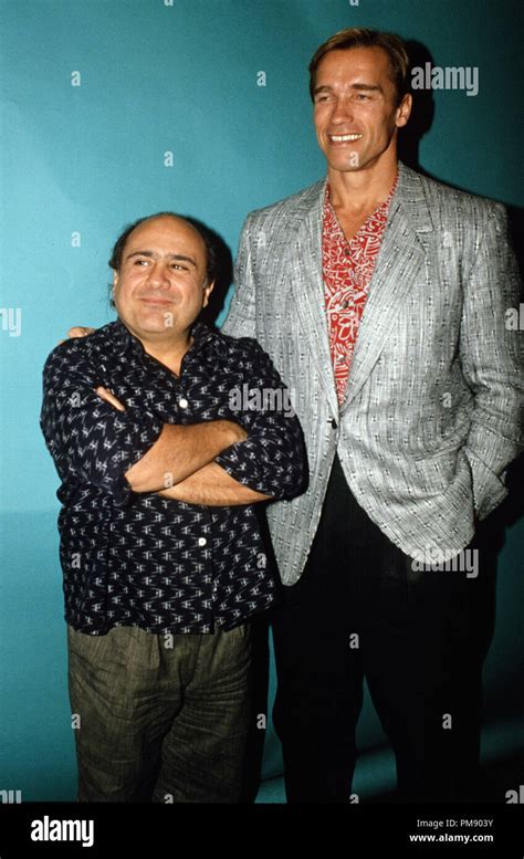 Arnold Schwarzenegger And Danny Devito At Twins Press Conference 1988