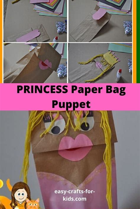 Paper Bag Princess Craft For Kids Paper Bag Puppets Princess Crafts