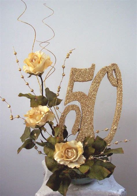 Mozjourney 50th Wedding Anniversary Centerpieces Flowers