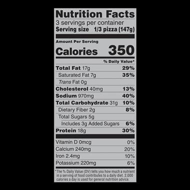 See the only issue that we had was that the margherita pizza, did not have enough condiments!! California Pizza Kitchen Nutrition Values - NutritionWalls