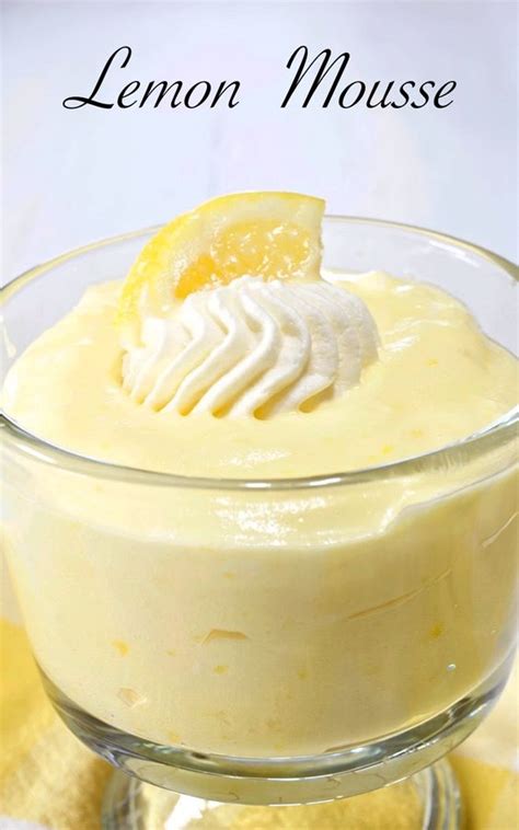 Lemon Mousse Easy Recipes