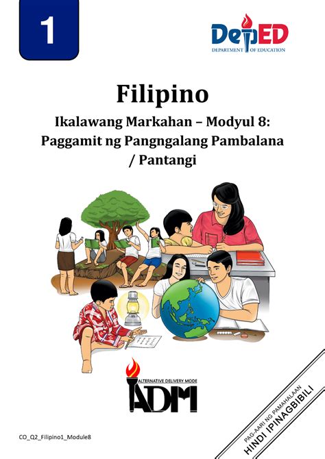 Filipino 1 Q2 Mod8 Paggamit Ng Pangngalang Pambalana Pantangi