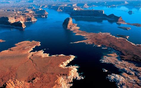 2297x1638 Nature Landscape Lake Sunset Rock Erosion Desert Arizona