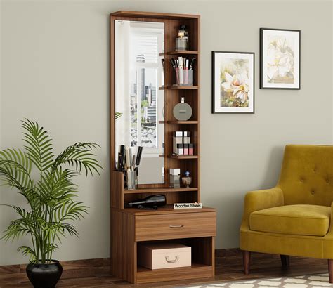 Buy Tyler Engineered Wood Dressing Table With Storage Cabinet And