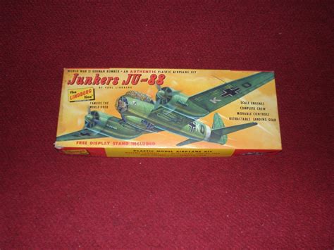 1950s Lindberg Junkers Ju 88 Model Kit Started 1846616486