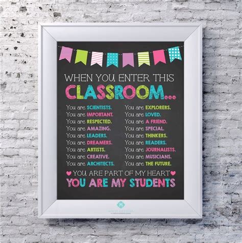 Teacher Poster Colourful Teacher Classroom Poster Teacher Printable Art Wall Decor 8