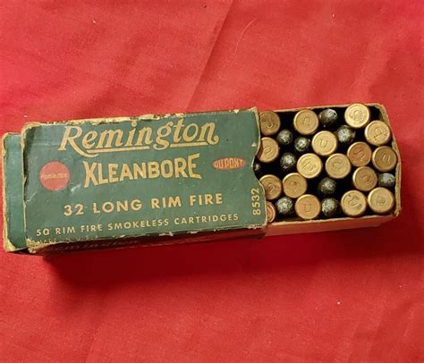 Remington Collectable Kleanbore 32 Long Rimfire Cartridges 32 Sandw