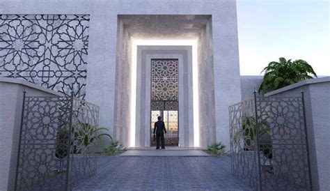 Modern Islamic Villa Design Islamic Private Villa Uae On Behance Village House