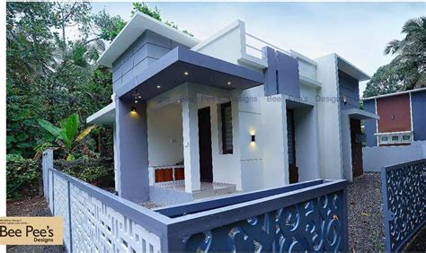 2 Bedroom Budget Small Plot Home In 500 Sqft With Free Plan Kerala