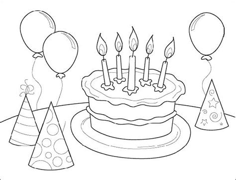 Birthday Coloring Pages To Print At Free Printable