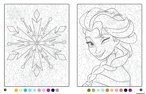 Coloriage La Reine des neiges MAgique Disney Dessin à Imprimer Disney