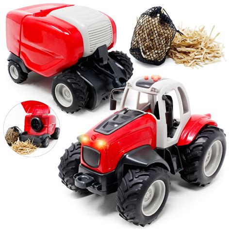 Buy Boley Farm Tractor Toy With Baler Light And Sound Farm Toy Vehicles