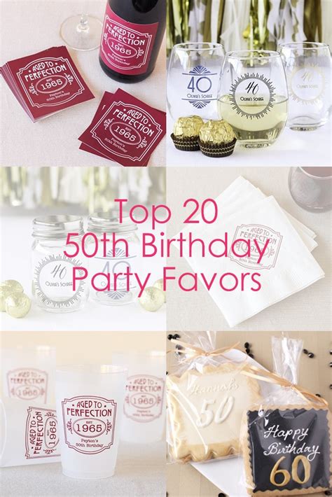 Top 20 50th Birthday Party Favors Beau Coup