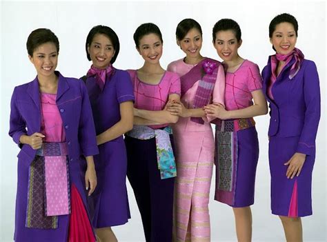 Cabin Crew Photos Thai Airways Flight Attendant Stewardess Uniforms Flight Attendant Fashion