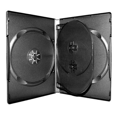 Multi Disc 234 Or 6 14mm Dvd Cases Trayno Tray 3 Pack Black
