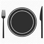 Plate Dinner Icon Restaurant Fork Knife Icons