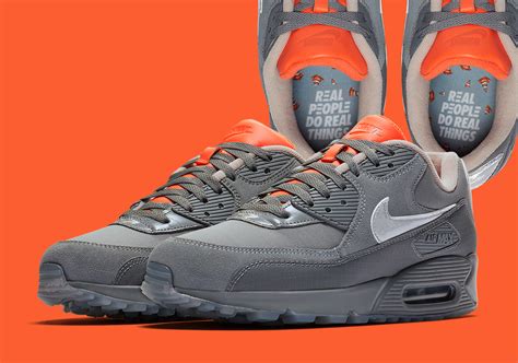 The Basement Nike Air Max 90 Grey Orange Ci9111 003 Release Info