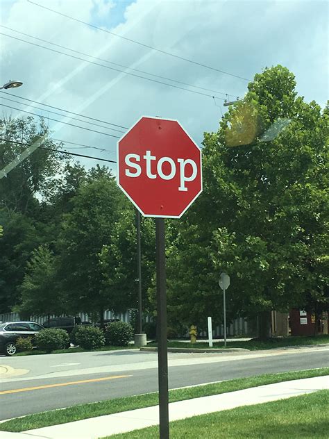 This Lowercase Stop Sign Rmildlyinteresting