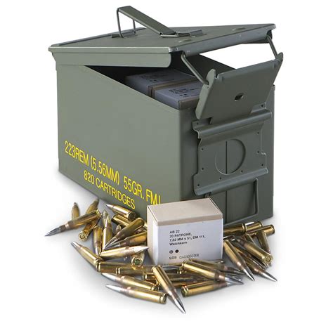 500 Rds 308 146 Gr Fmjbt Ammo With Can 150214 308 Winchester