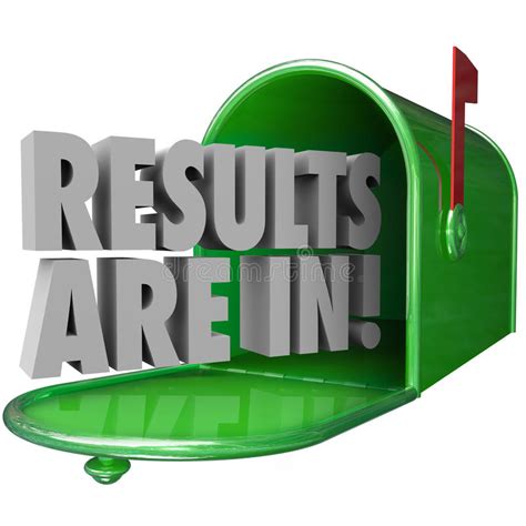 Pin the clipart you like. Results Are In Green Metal Mailbox 3d Words Stock ...