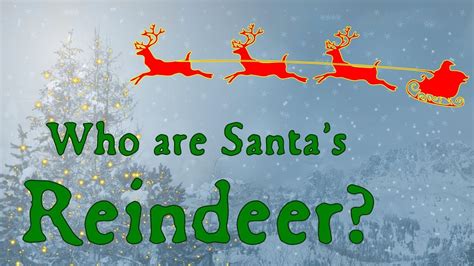 What Are The Names Of Santas 12 Reindeers