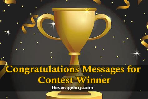 80 Congratulations Messages For Contest Winner Beverageboy