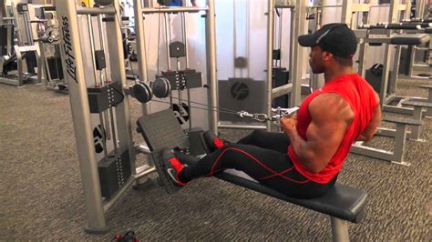 Seated Lateral Row Youtube